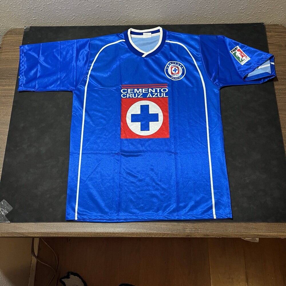 Vintage Deportivo Cemento Cruz Azul Jersey Mexico Soccer FMF Fila Football 90s
